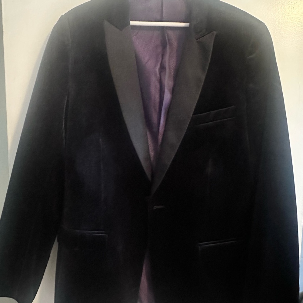 Men’s Black Velvet Blazer